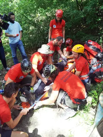 Exercițiu de salvare în Rezervația Naturală Cheile Turzii