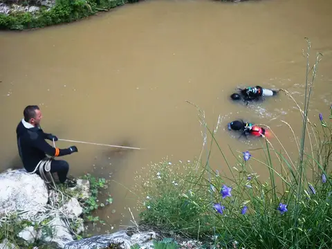 Exercițiu de salvare în Rezervația Naturală Cheile Turzii